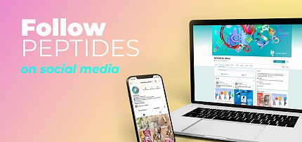 Folgen Sie PEPTIDES auf Social Media